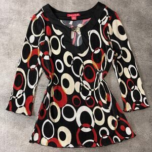 Y2k Retro Zoey & Beth Ribbed Blouse